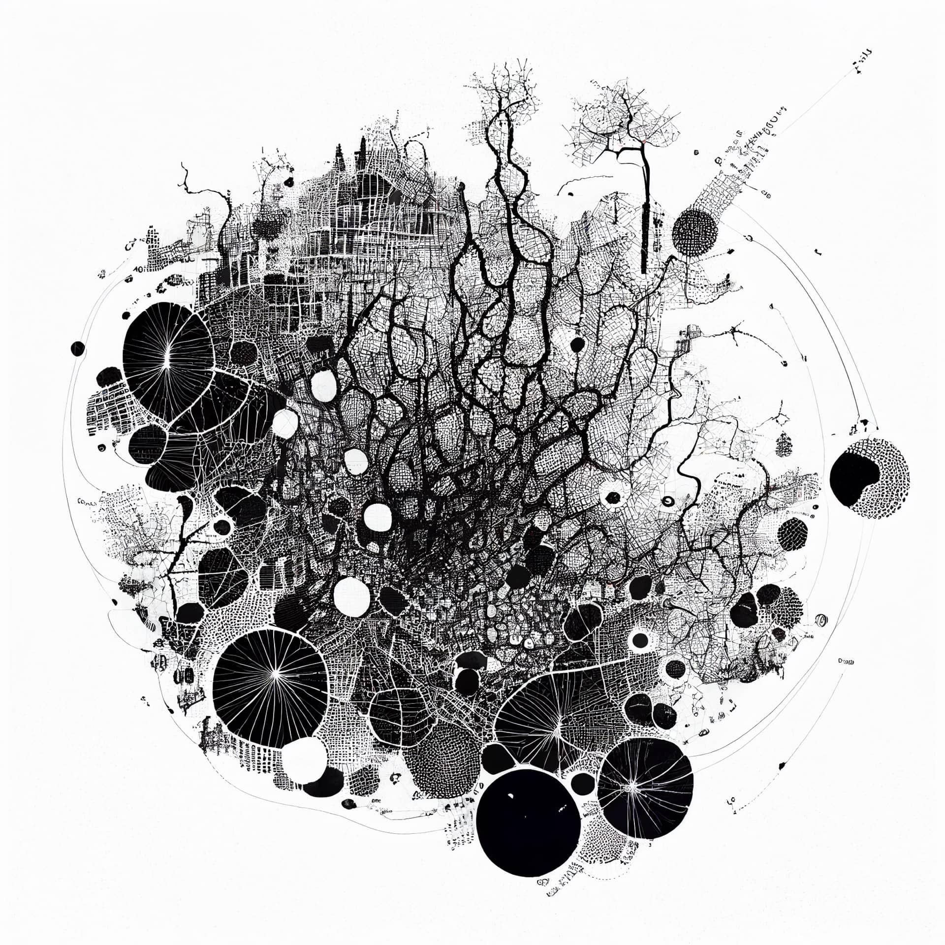 Multilayer Data-Network Collage